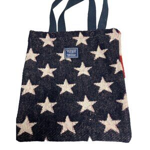Faribault Woolen Mill Co Wool Tote Bag American Flag Stars & Stripes Patriotic